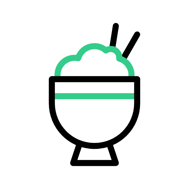 سناكات خفيفة وكعك الأرز