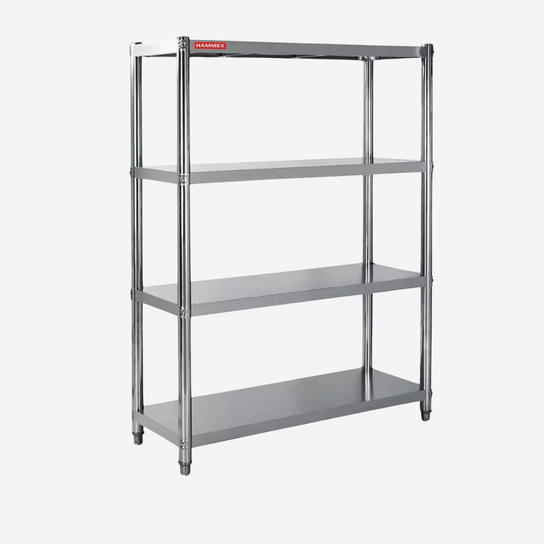 Stainless steel shelves