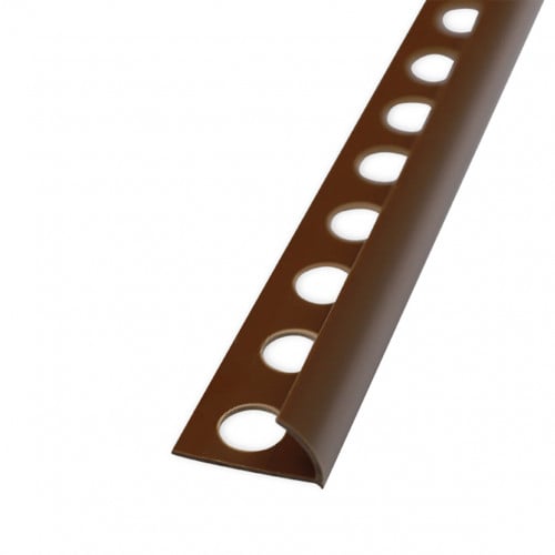 نهاية بلاط بلاستيك 10 ملي لون بني