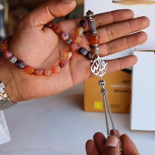 سبحه رجاليه عقيق فخمه