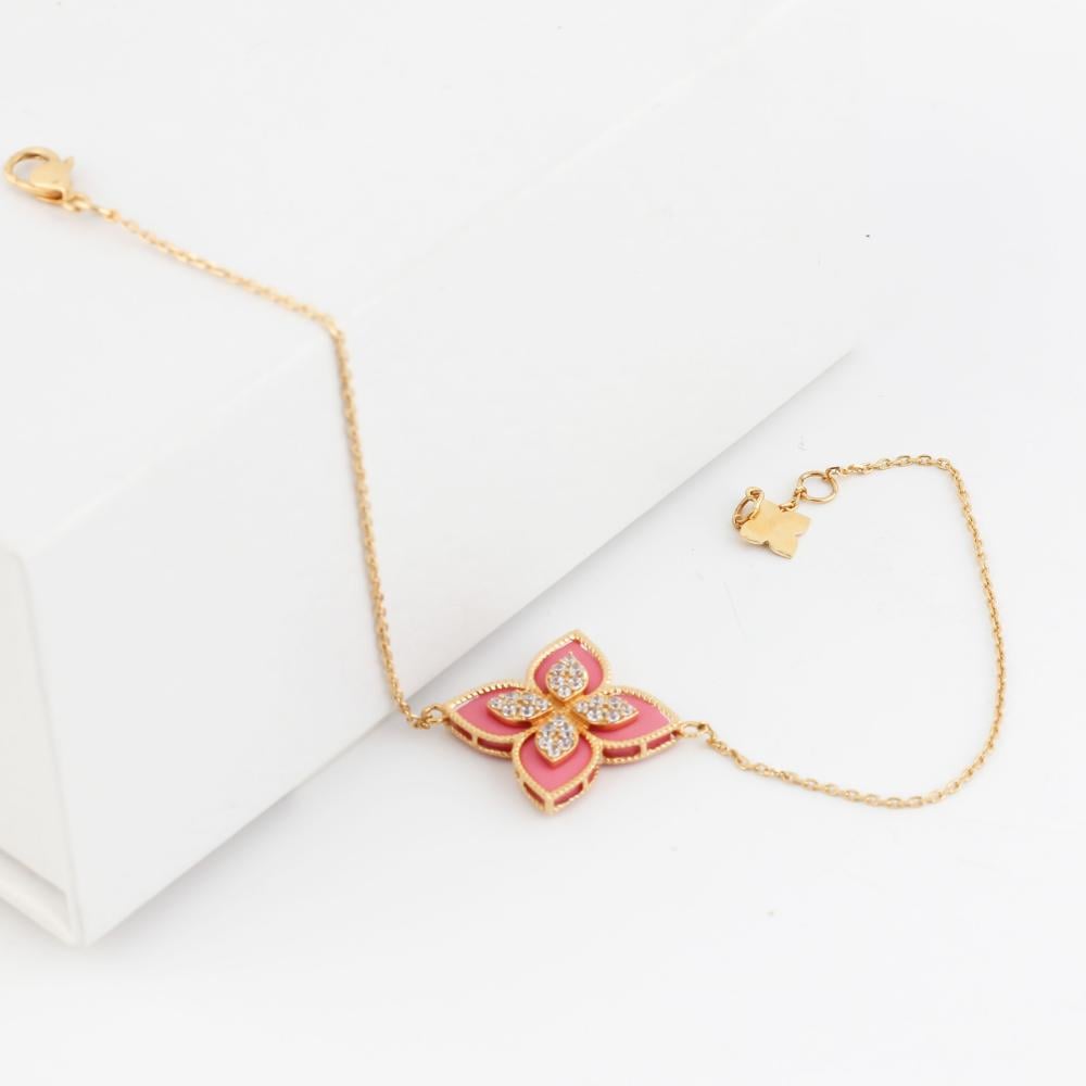 طقم ذهب تصميم عالمي-عيار 18