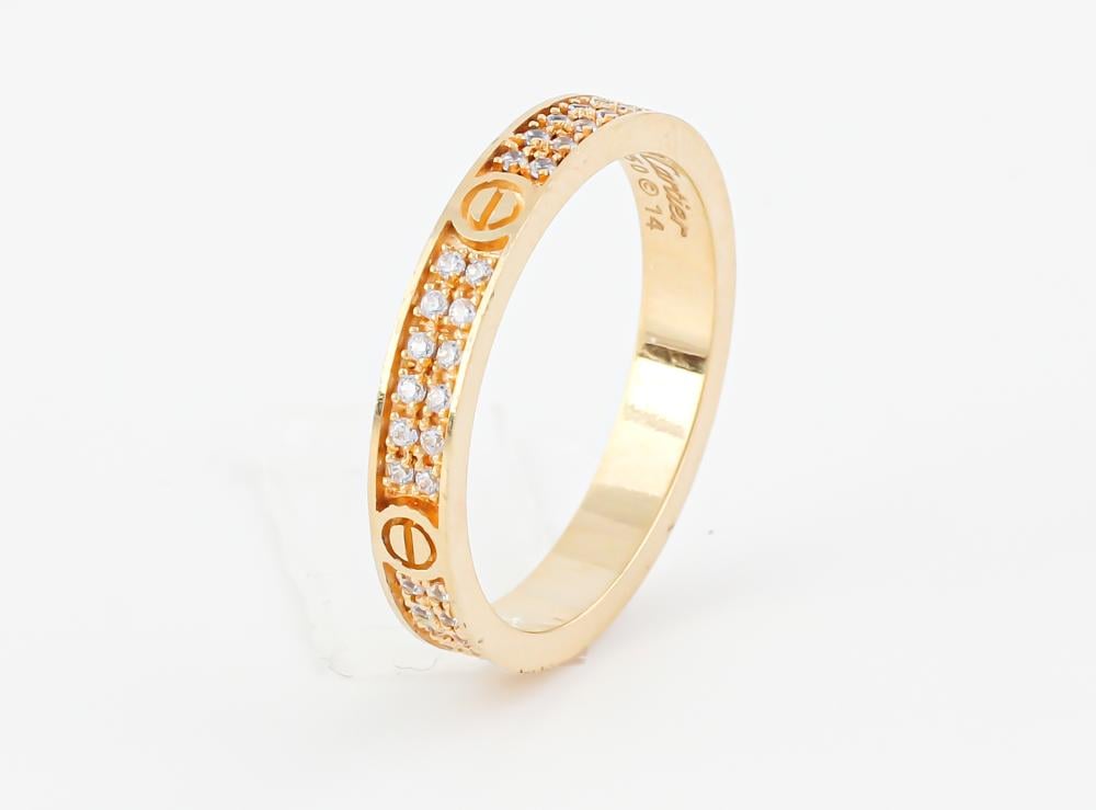 خاتم ذهب تصميم عالمي  فرع (1) - عيار 18