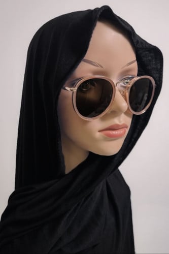 طرحة قطنية سوداء