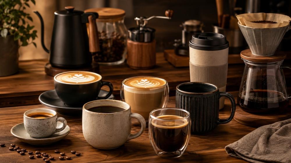 متجر أكواب قهوة مختصة لاختيار الكوب المناسب لكل مشروب