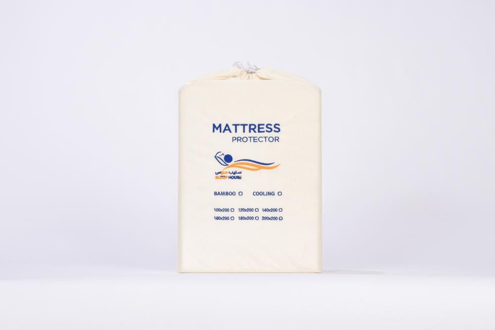 واقي سوائل بتقنية التبريد نفرين  Mattress protector water proof tencel
