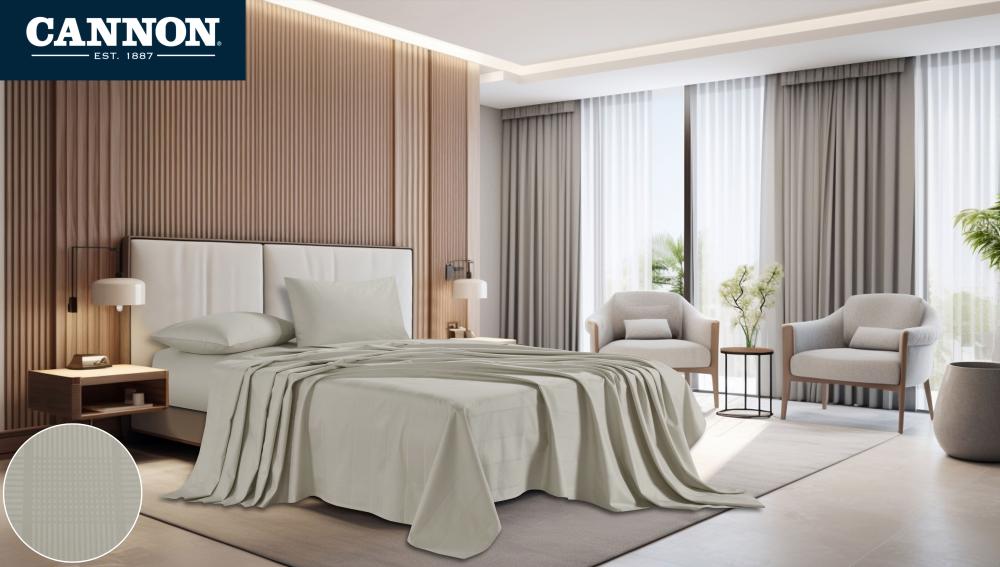 طقم شرشف كانون نفرين 4 قطع CSNSF GREY