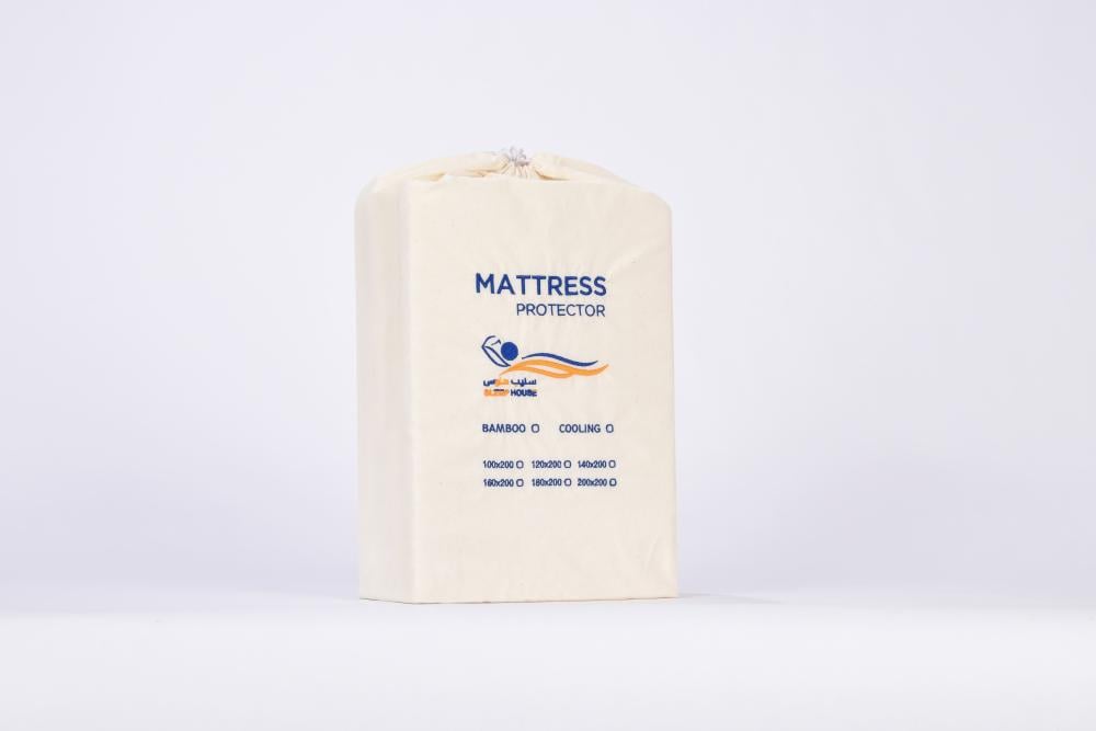 واقي سوائل بتقنية التبريد نفر ونصف  Mattress protector water proof tencel