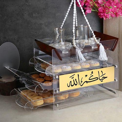 السلة المدمجة 3 ادراج ورف علوي