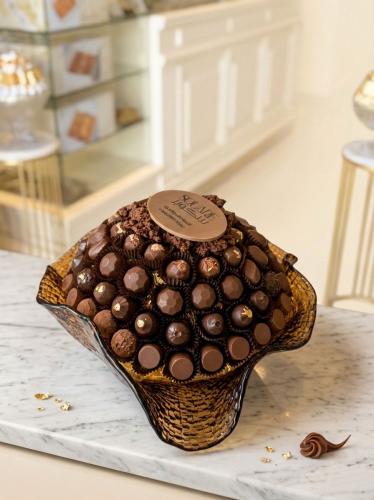 صينية شوكلاتة مكشوفة فاخرة
