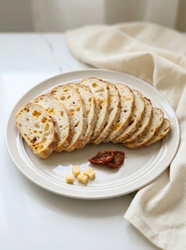 خبز ساوردو طماطم مجففة مع جبن تشيدر