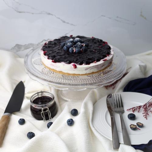 تشيز كيك توت أزرق