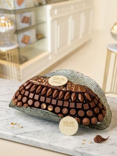 صينية شوكلاتة مكشوفه فاخرة