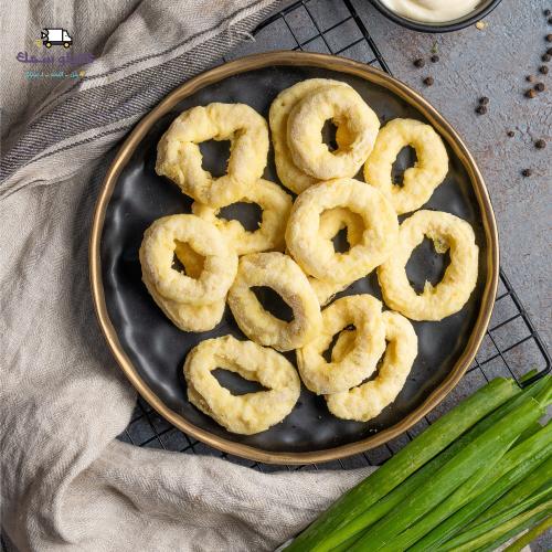 حلقات الكلماري المقرمشة -Battered Squid Rings