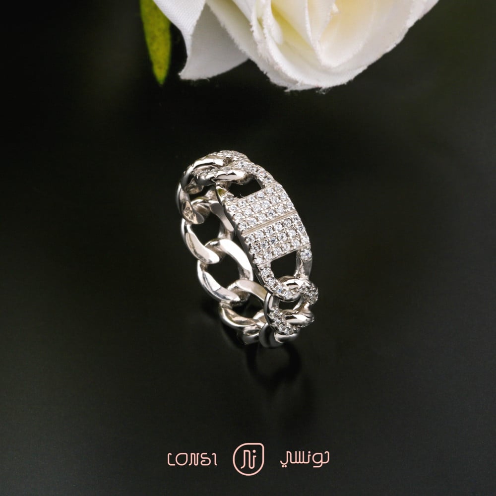 خاتم فضة عيار 925