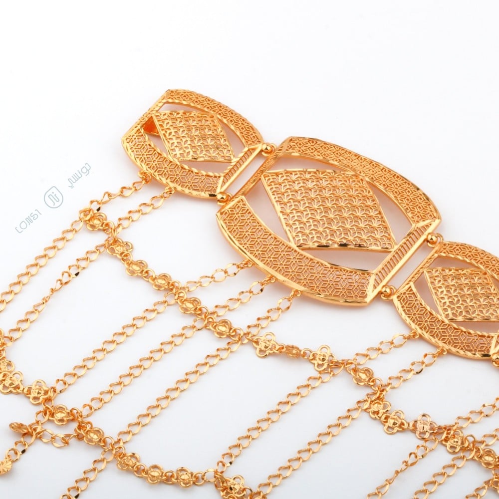 حزام مطلي تصميم ذهب