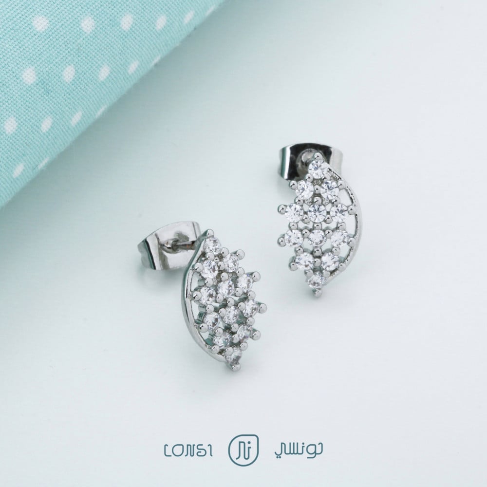 حلق زركون تصميم مميز