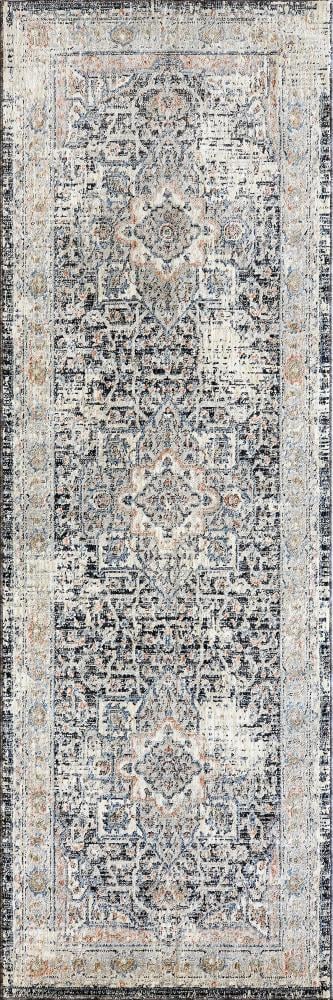 سجاد ممرات بحواف سوداء 300*100 سم