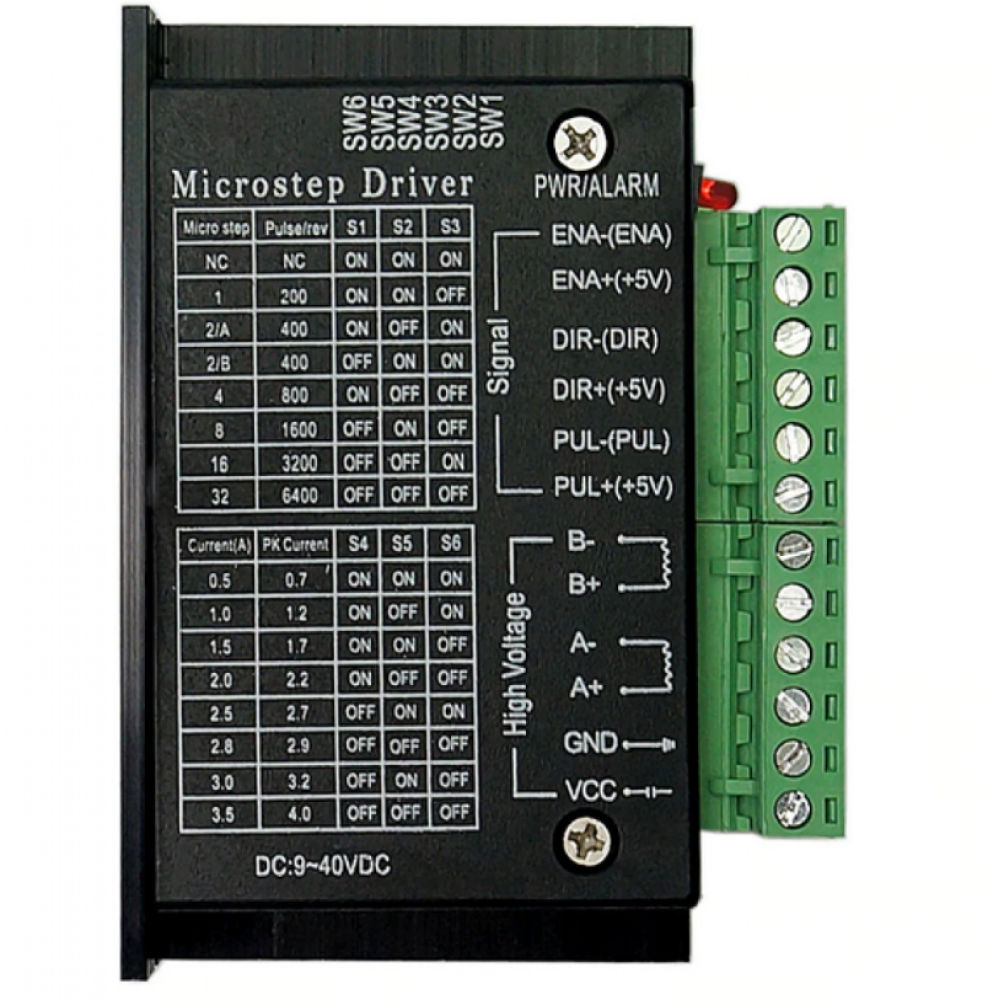 Microstep Stepper Motor Driver – Up to 4.5A- TB6600