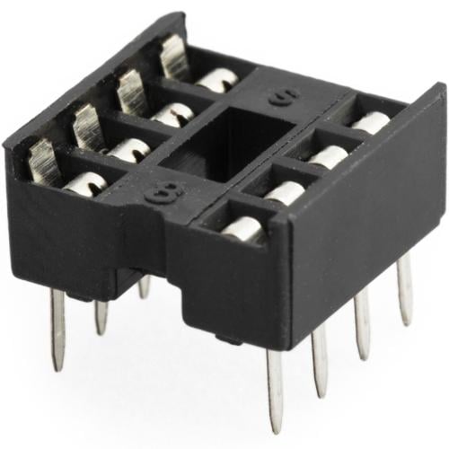 قاعدة شريحة 8 أرجل - موصل IC Socket 8-Pin
