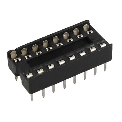 قاعدة شريحة 16 رجل - موصل IC SOCKET 16-Pin