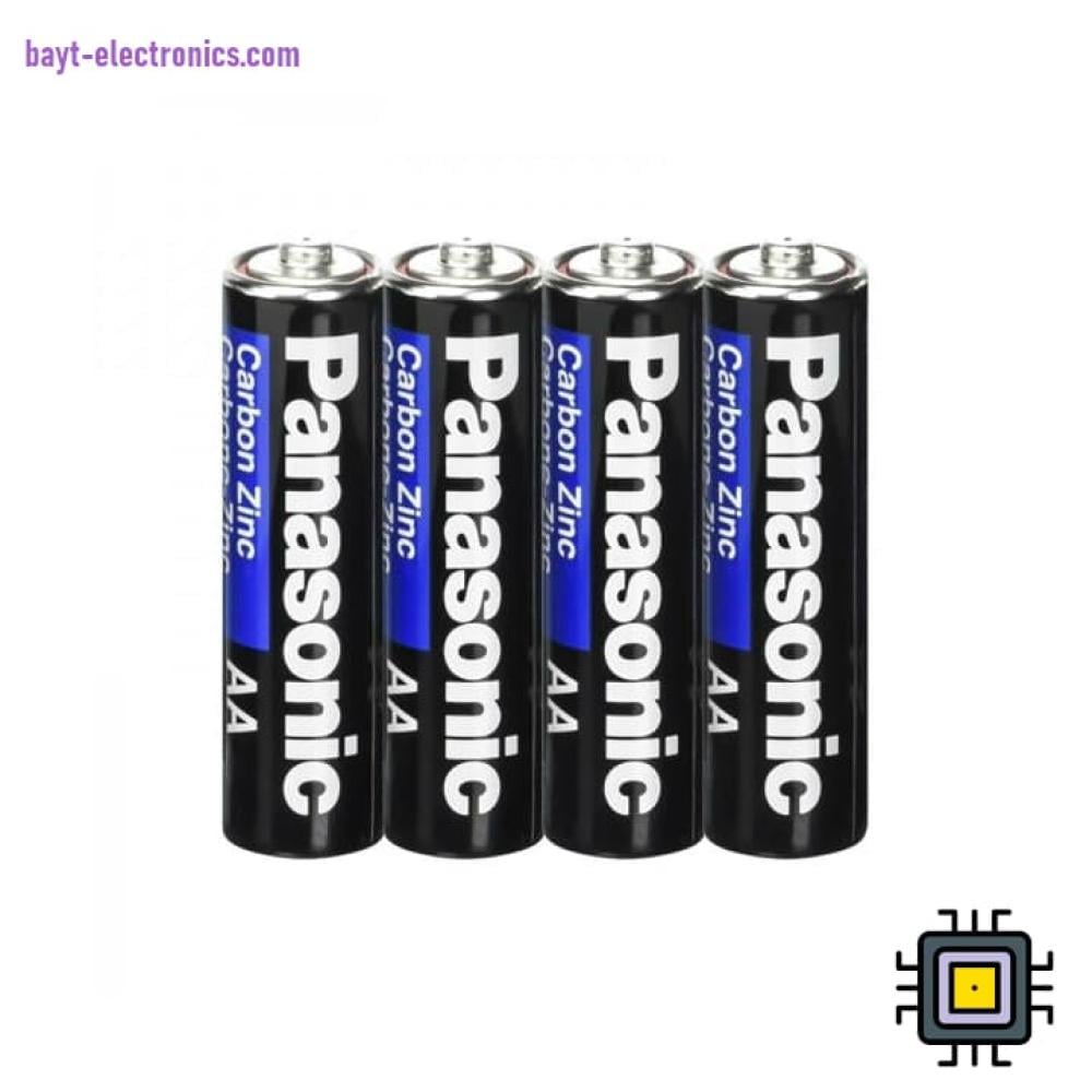 بطاريات Panasonic AA كربون زنك Carbon Zinc عدد 4 حبات