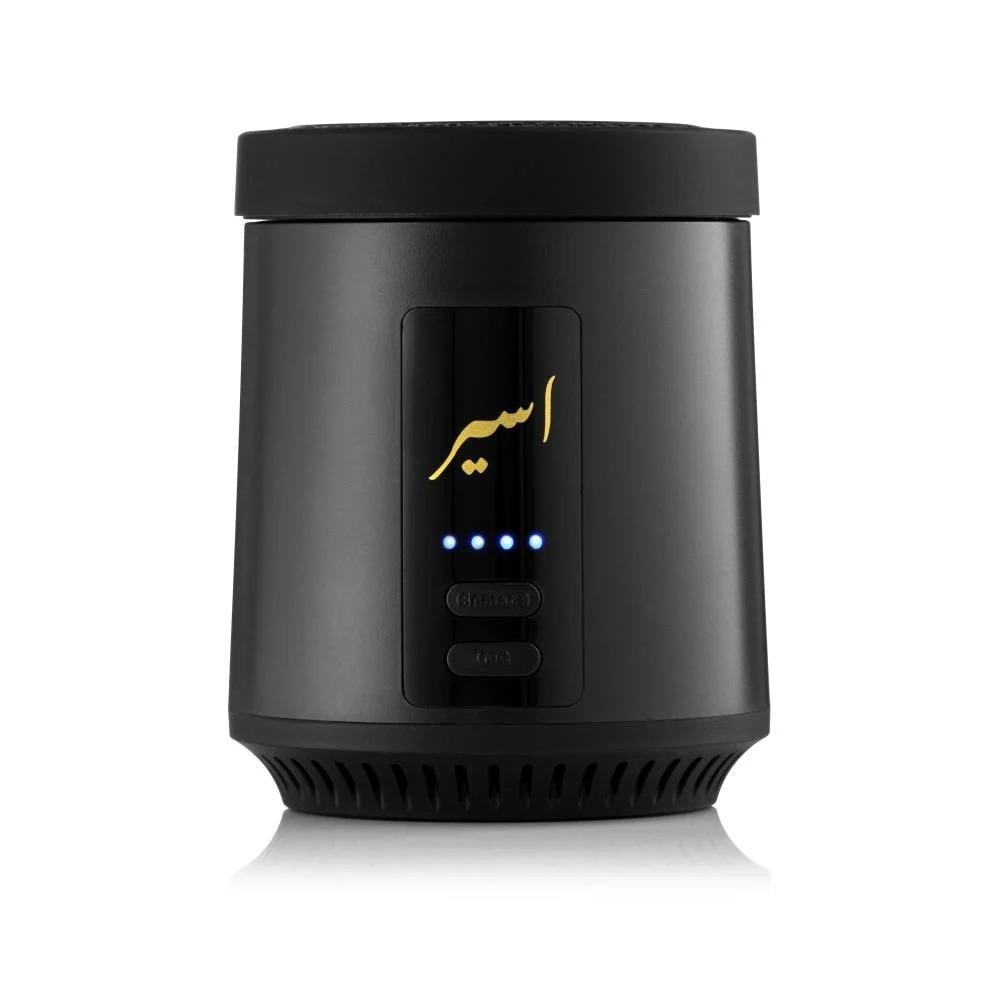 اسير - مبخرة مبتكرة الكترونية لاشعال اقراص الفحم ذاتية الاشتعال - اسود