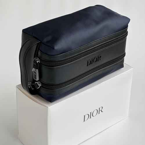 Dior Pouch Navy Blue & Black for Man