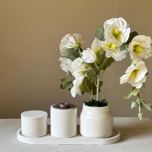 مجموعة مزينه بالورد الابيض