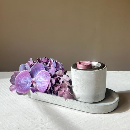 ميني مجموعة مزينه بالورد الموف