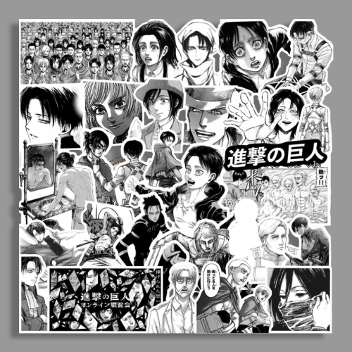 ستيكرز هجوم العمالقة (10 حبات)