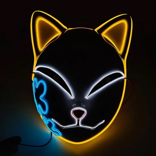 ماسك قاتل الشياطين ( اضاءة بيضاء )