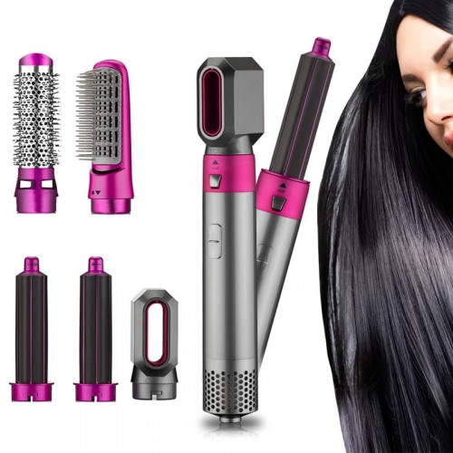 Hair Dryer One Step Multifunctional Hair Styling Curlers Straightener Curler Electric Air Iron Brush Wand Hair Brush Private Label Flat Iron Hot Air Pick Electric Comb One Step Hair Dryer Quick Hair Straightener Brush
