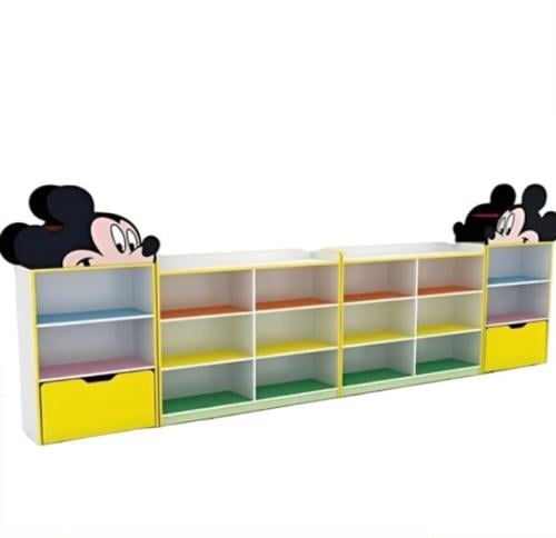 أرفف تخزين خشبية بتصميم شخصية كرتونية/05911