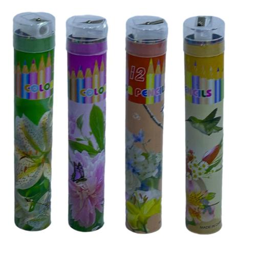 ألوان خشبية مع براية 14C