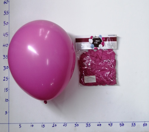 بالون لون فوشي 50 حبة( مقاس 12بوصة) وزنه 3.2جرام