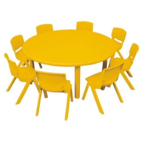 طاولة دائرية بلاستيك قوائم حديد/ 04902