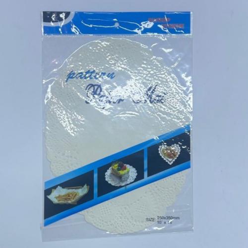 ورق دانتيل الطعام المقاس البيضاوي (B16)