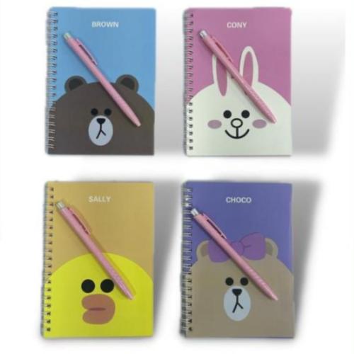 نوتة سلك مع قلم