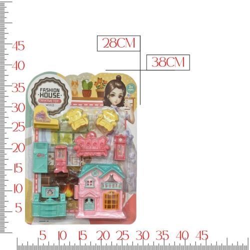 طقم أثاث بيت بناتي كرت كبير  944444  (100/22A)