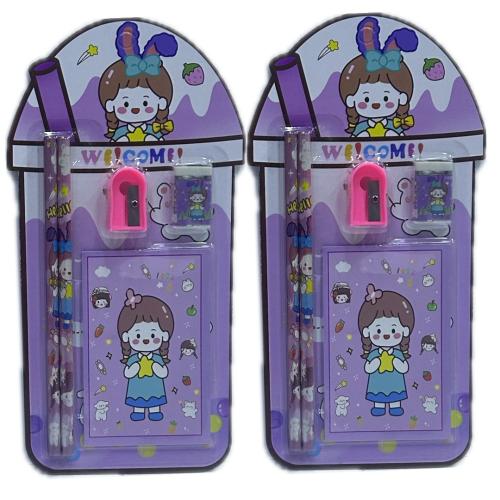 طقم مرسمة و نوتة وبراية بناتي 13B