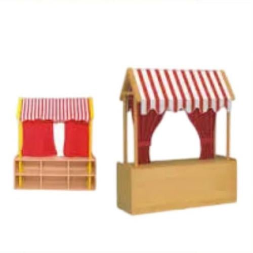 مسرح للدمى بخزائن وأرفف خشبية للأطفال/ 06023