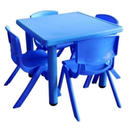 طاولة مربعة بلاستيك قوائم حديد/ 04904