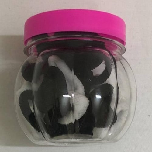 ربطات شعر علبة أبيض وأسود  24B