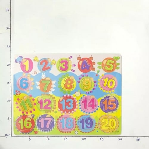 تراكيب خشبية أرقام إنجليزية تعليمية 5B