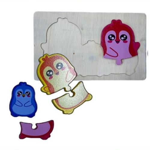 تركبية بازل خشبية حيوانات