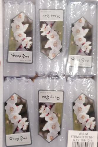 شموع حفلات أبيض 6C