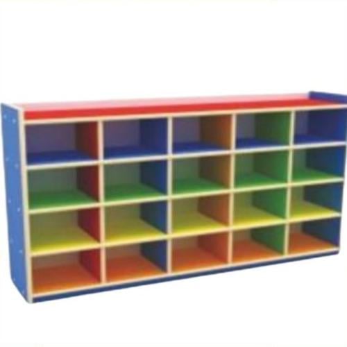 وحدة تخزين خشبية 20 فتحة ملونة /05908