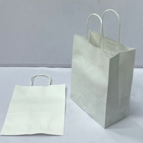 كيس هدايا ورق أبيض محير 1 (21×11×27)