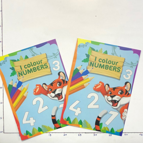 دفتر انا ألون الأرقام الإنجليزية 4B