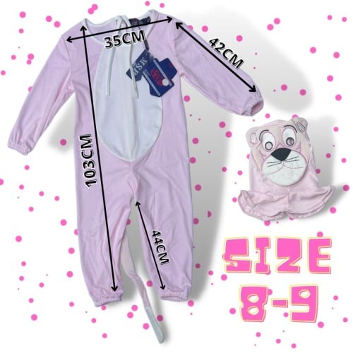 ملابس تنكرية للأطفال النمر الوردي 9-8